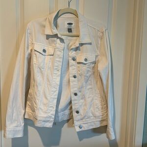 Old Navy White Jean Jacket